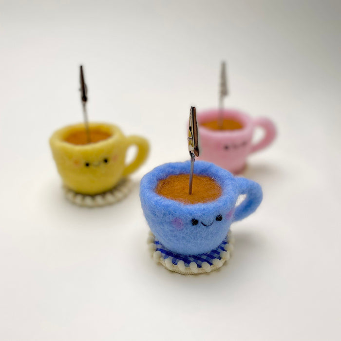 Coffee cup photo holder - Assorted colors