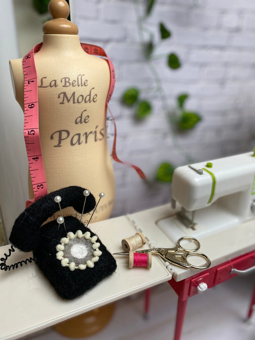 Rotary Telephone Pincushion