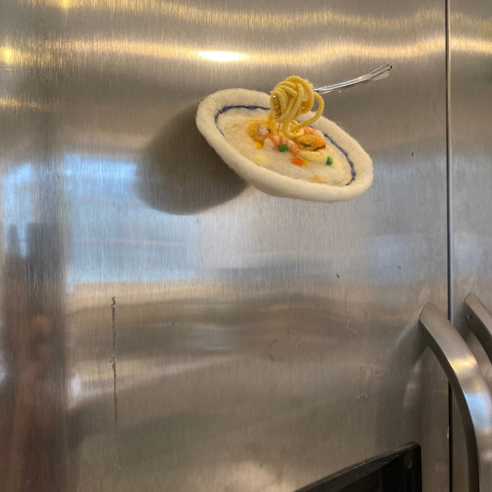 Seafood Spaghetti Fridge Magnet