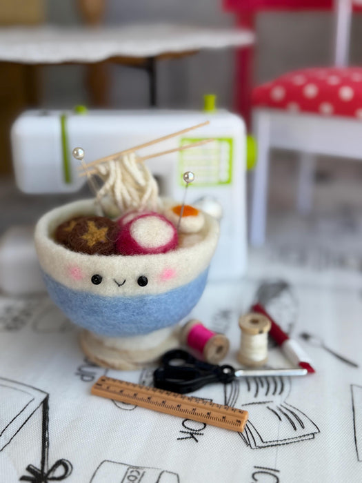 Candied Beet Shiitake Ramen pincushion
