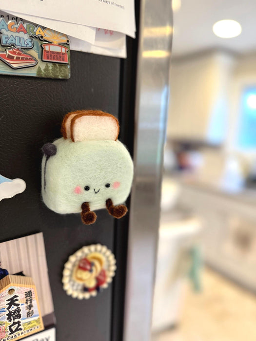 Retro Toaster Plush Fridge Magnet