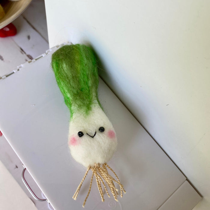 Green Scallion leek Fridge Magnet