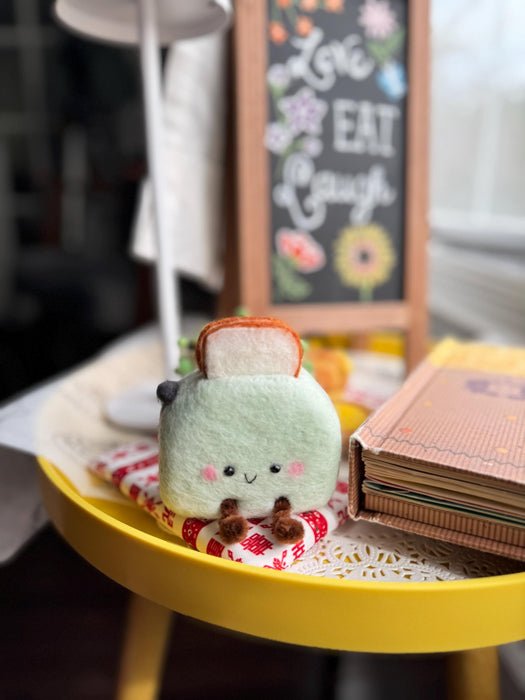 Retro Toaster Plush Fridge Magnet