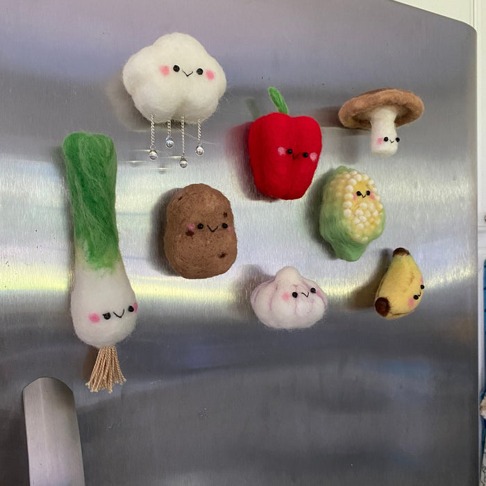 Smiling Cloud Fridge Magnet - Assorted colors