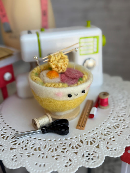 Instant noodle Spam & Egg Pincushion