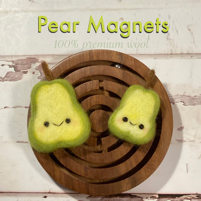 Pear Fridge Magnet - Assorted sizes