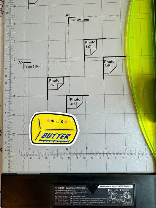 2.5” butter sticker