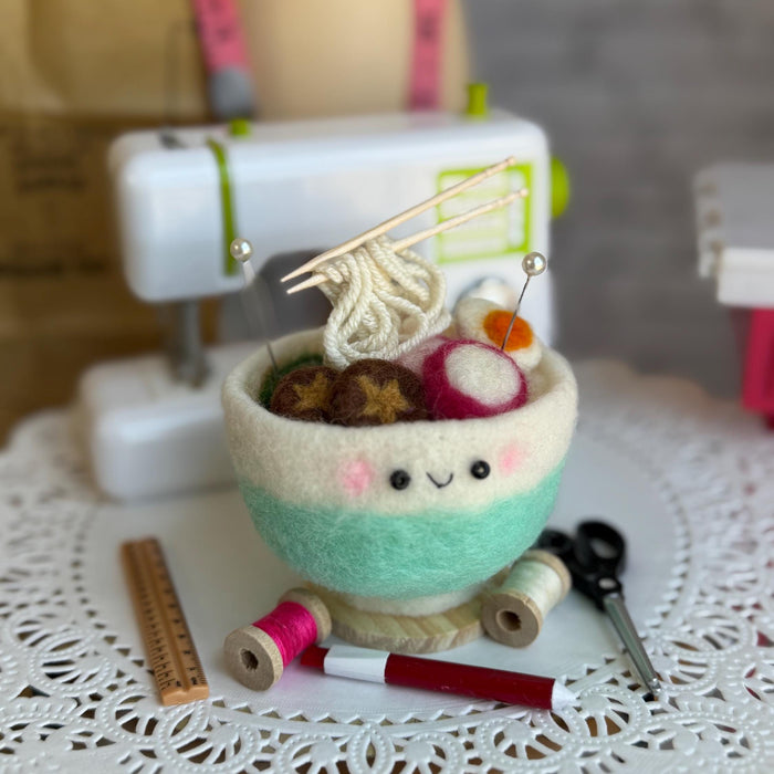 Candied Beet Shiitake Ramen pincushion