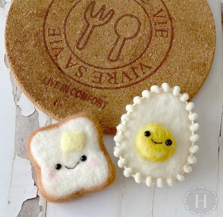 Bread egg Fridge Magnet