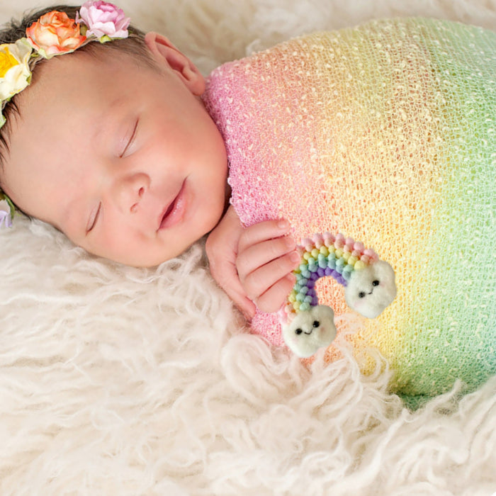 3” Rainbow Baby Photography Prop Soft Pastel