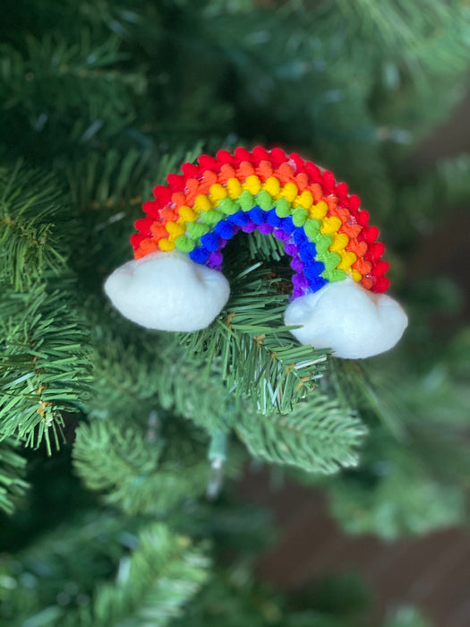 Rainbow baby newborn photography prop with clouds Soft Bright color