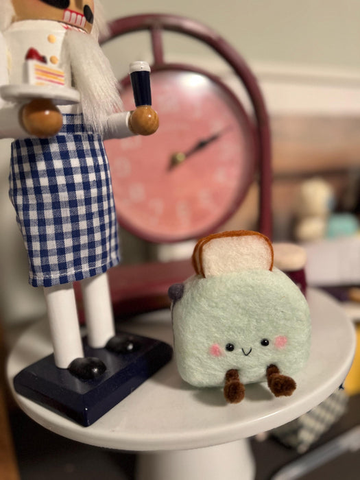 Retro Toaster Plush Fridge Magnet