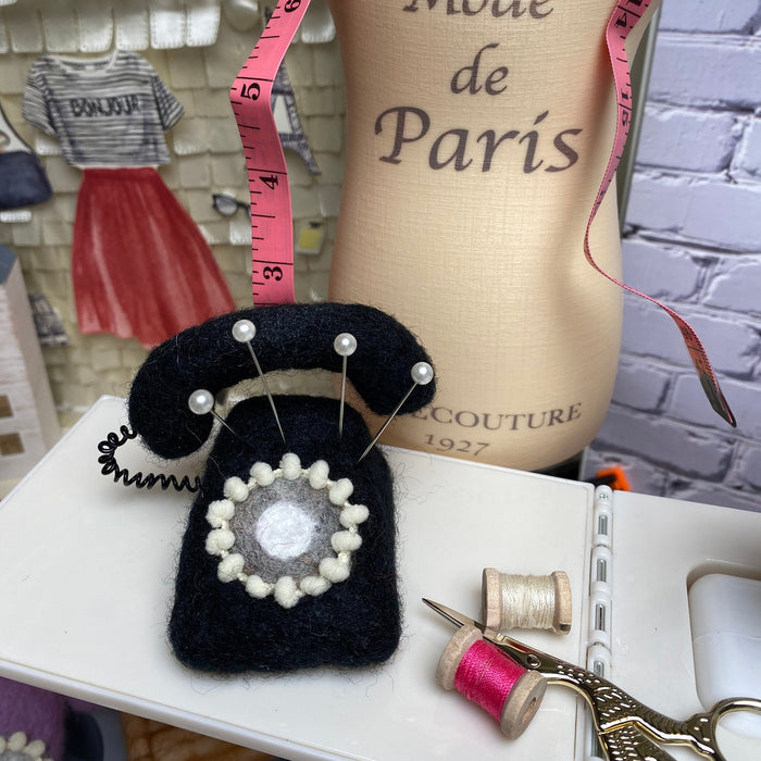 Rotary Telephone Pincushion