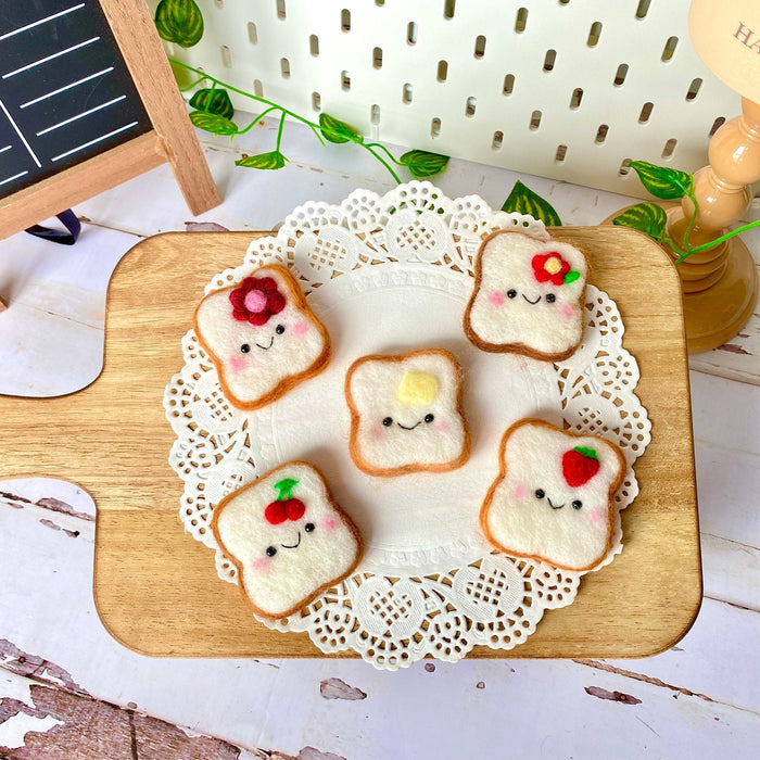 Bread Toast Fridge Magnet - Assorted toppings