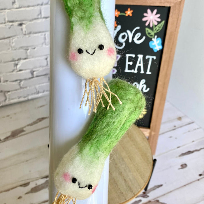 Green Scallion leek Fridge Magnet