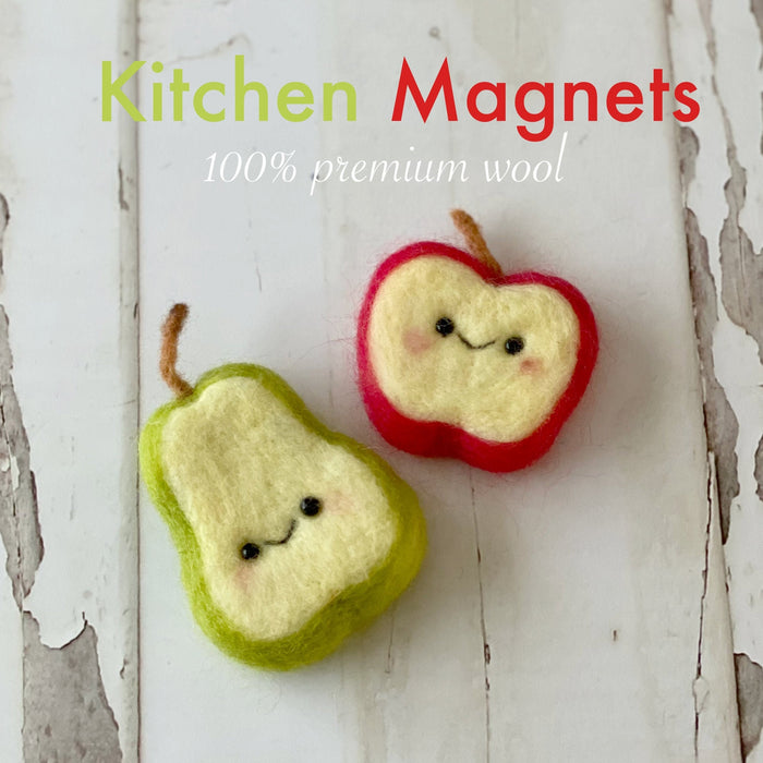 Apple Pear Fridge Magnet