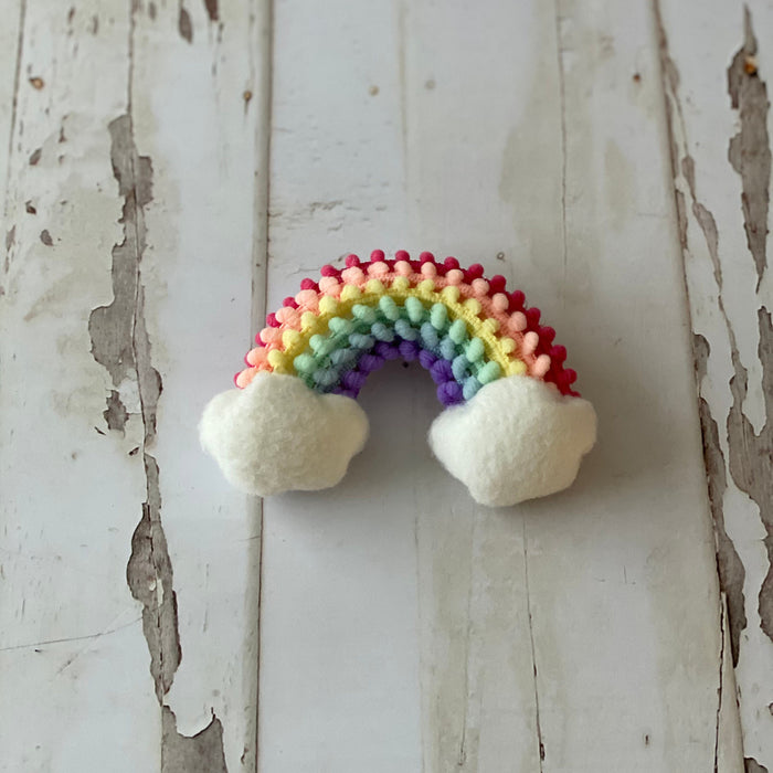Rainbow clouds photo prop with clouds