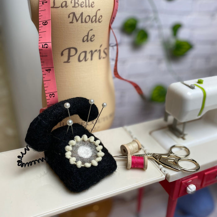 Rotary Telephone Pincushion