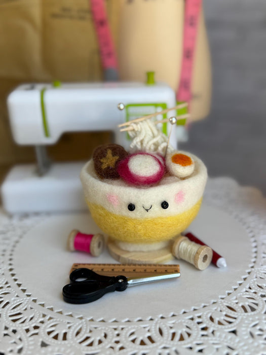 Candied Beet Shiitake Ramen pincushion