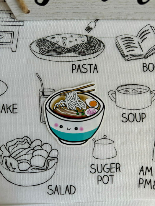 1.5” Japanese ramen sticker - green