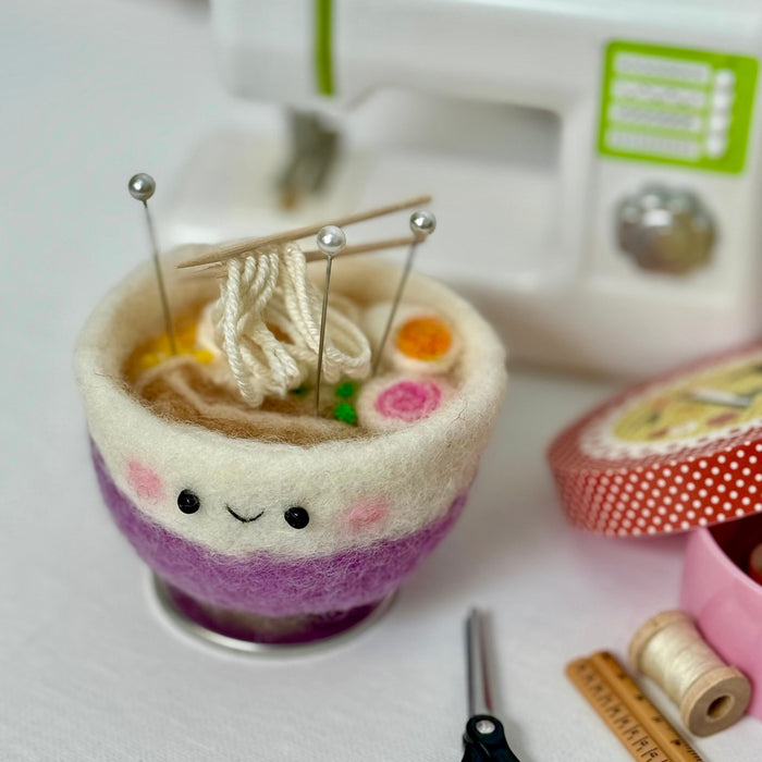 Japanese Ramen pincushion - Purple