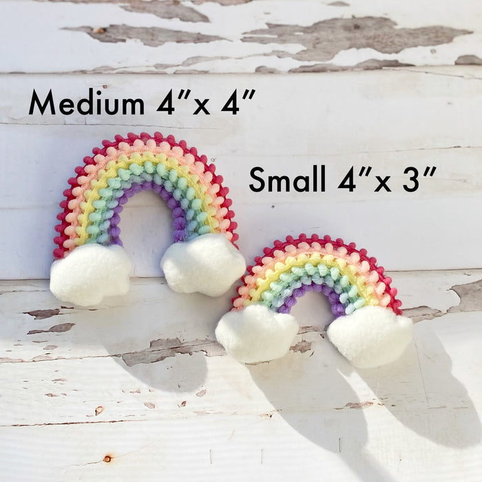 Rainbow clouds photo prop with clouds