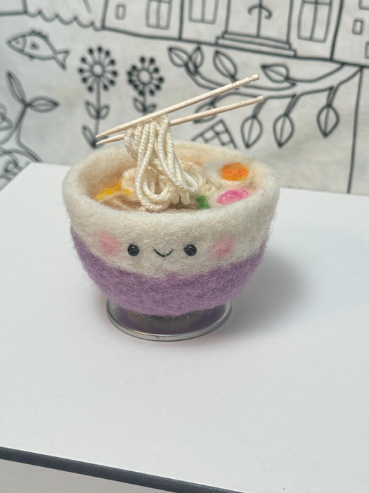 Japanese Ramen pincushion - Purple