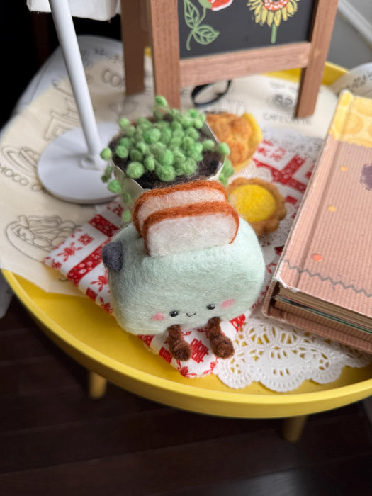 Retro Toaster Plush Fridge Magnet