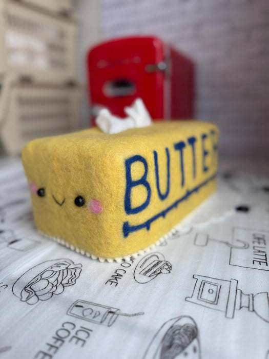 Butter Stick Tissue Box Cover