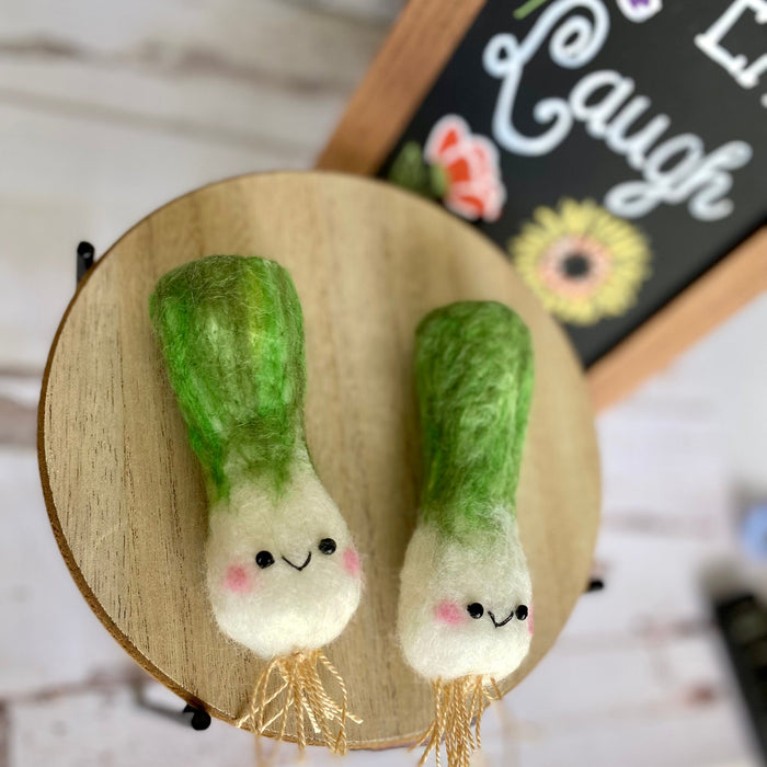 Green Scallion leek Fridge Magnet