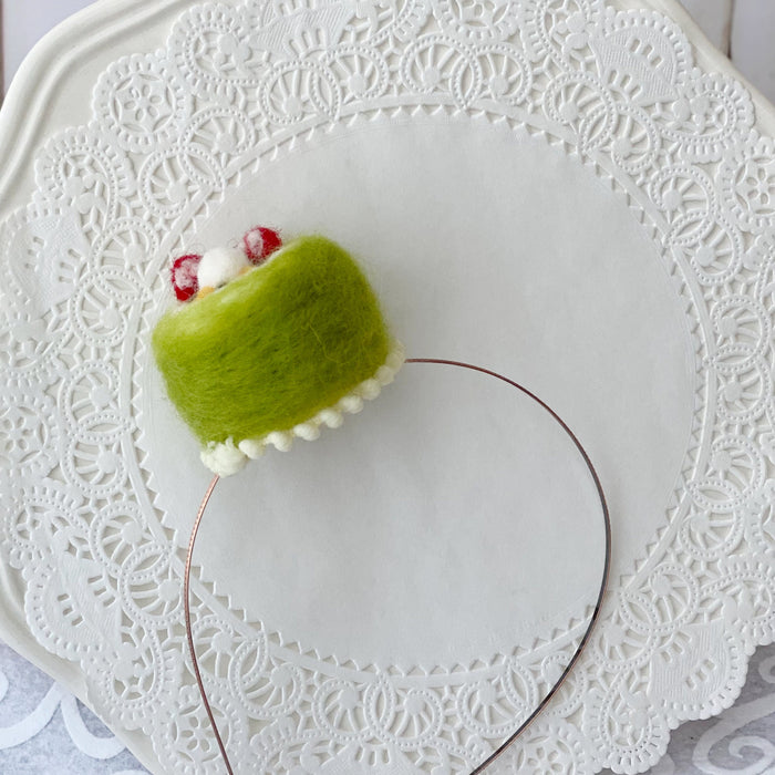 Matcha Cake Party headband