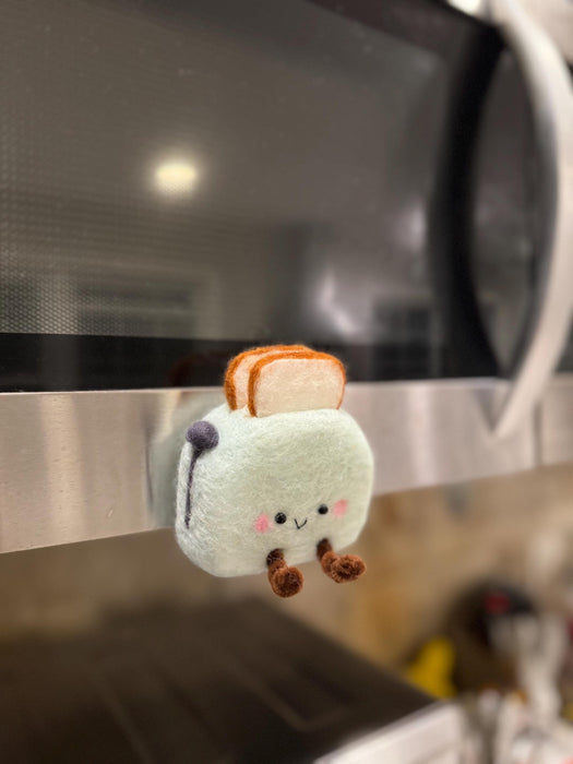 Retro Toaster Plush Fridge Magnet