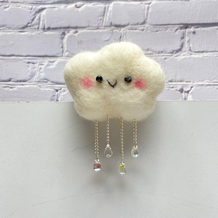Smiling Cloud Fridge Magnet - Assorted colors