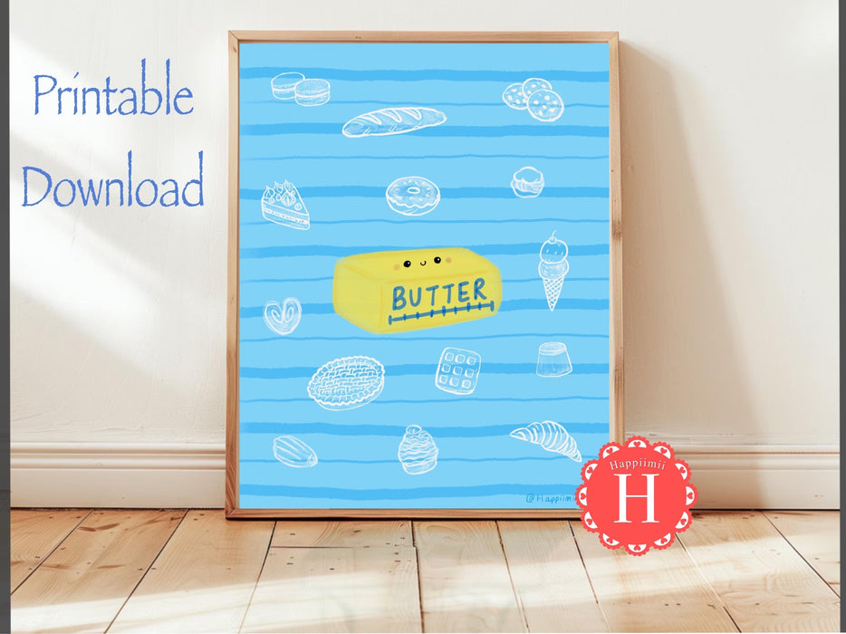 Butter Printable Digital Art