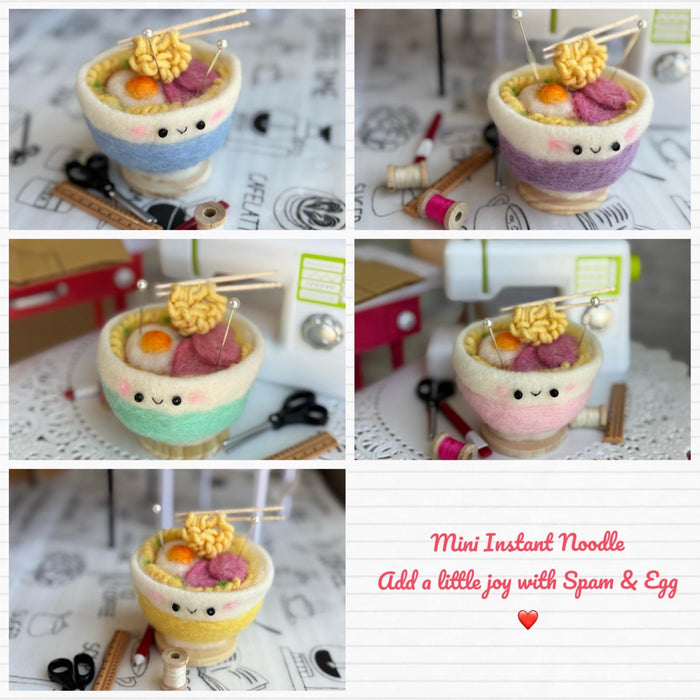 Instant noodle Spam & Egg Pincushion