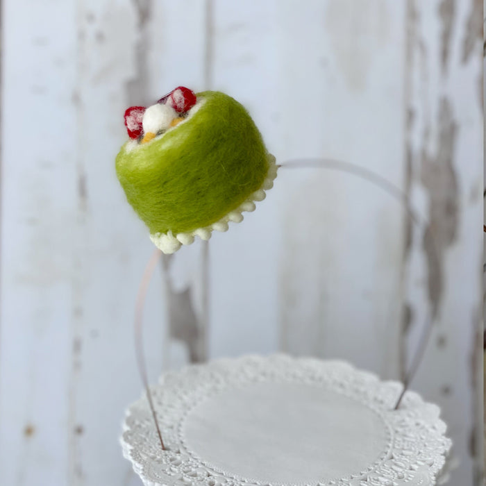 Matcha Cake Party headband
