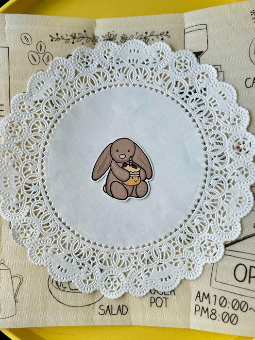 2.5” Plush Bunny Rabbit sticker