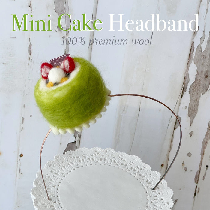 Matcha Cake Party headband
