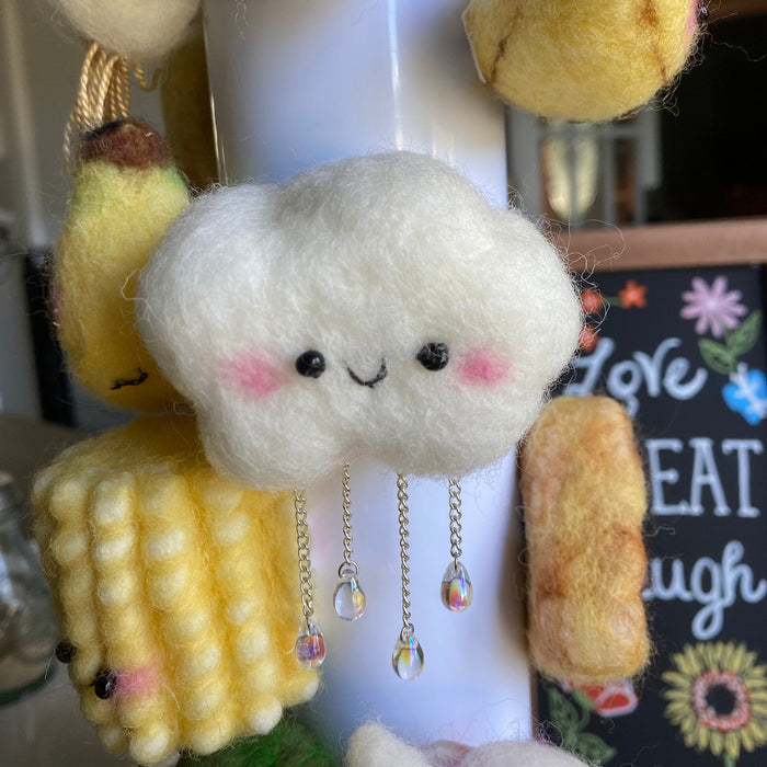 Smiling Cloud Fridge Magnet - Assorted colors