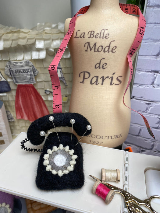 Rotary Telephone Pincushion